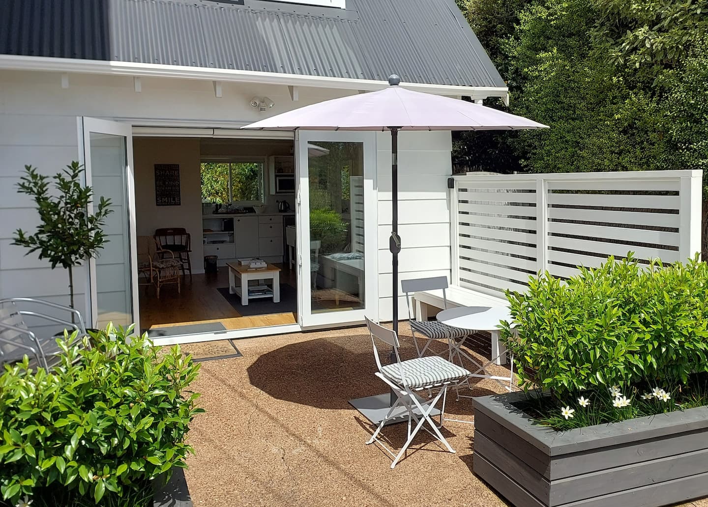 Private outdoor courtyard